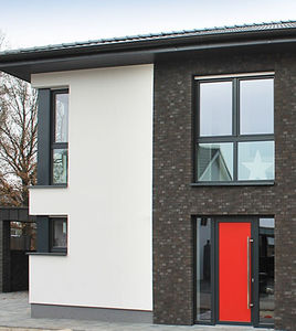 solid brick / for facade / black / clinker