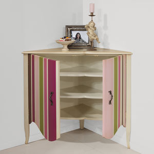 painted wood corner cabinet 1