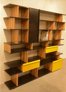 modular bookcase / contemporary / for offices / wooden