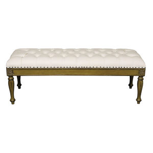 Directoire style upholstered bench 1
