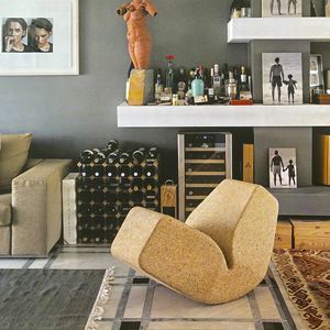 contemporary fireside chair