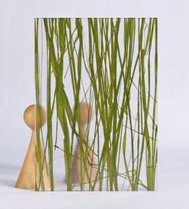 acrylic decorative panel / for interior / smooth / with natural plant filler