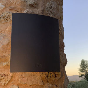 contemporary wall light / garden / patio / steel