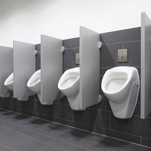 public washroom urinal partition