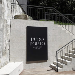 wall-mounted signage plate
