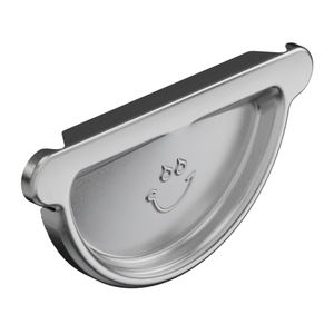 metal gutter end