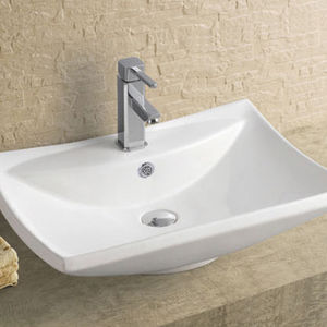 Countertop washbasin - MARINO - SANYCCES - ceramic / oval ...