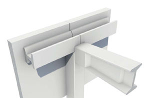 precast concrete roof gutter / square