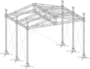 double-slope roof system