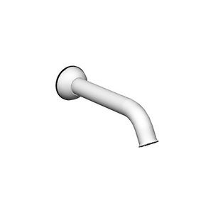 chromed metal bathtub spout