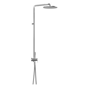 recessed wall shower set / wall-mounted / contemporary / with hand shower