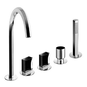 double-handle bathtub mixer tap