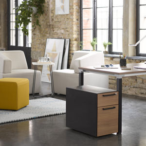 wooden office unit