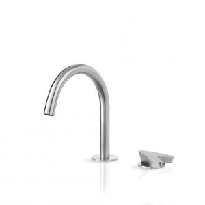 washbasin mixer tap / stainless steel / bathroom / 2-hole