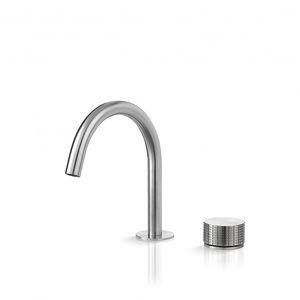 washbasin mixer tap / steel / bathroom / 2-hole