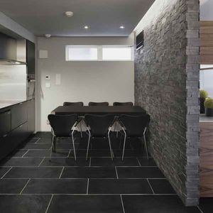 stone wall cladding panel / indoor / outdoor / textured