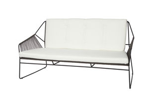 contemporary sofa / garden / stainless steel / 3-seater