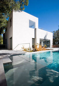 standard model house / contemporary / concrete / two-story