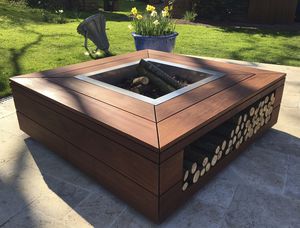 wood-burning fire pit