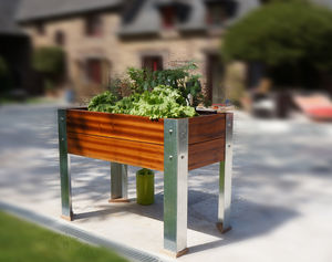 wooden planter