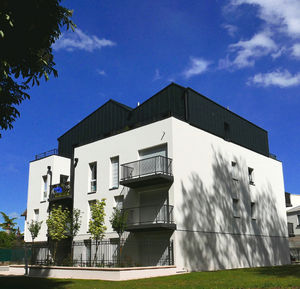 zinc metal sheet / decorative / ribbed / for roofs
