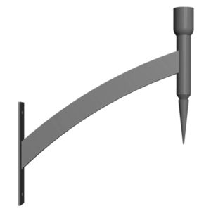 anodized aluminum lamp post arm 1