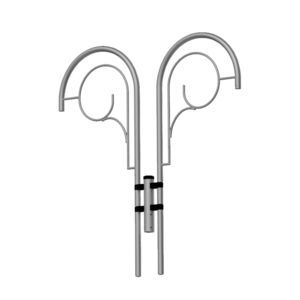 anodized aluminum lamp post arm 1