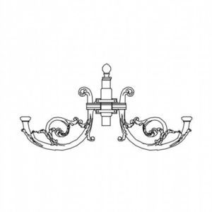 hot-dip galvanised steel lamp post arm 1