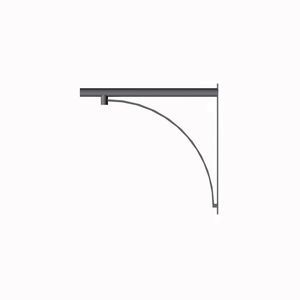 hot-dip galvanised steel lamp post arm 1