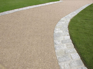 concrete flooring / textured / stone look / exterior