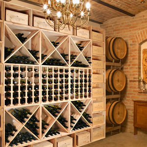 wall-mounted wine cabinet