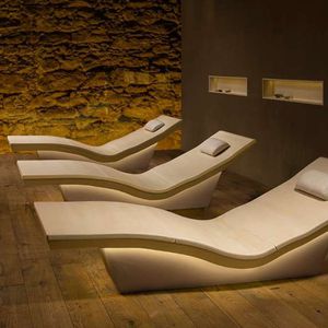 contemporary chaise longue / ceramic / for wellness center / warming