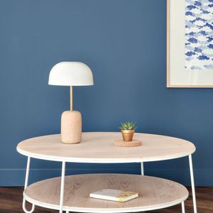 table lamp / contemporary / brass / lacquered metal