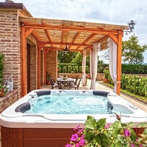 built-in hot tub