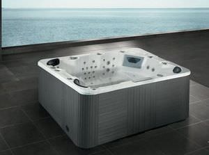built-in hot tub