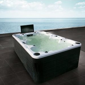 built-in hot tub