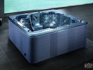 built-in hot tub