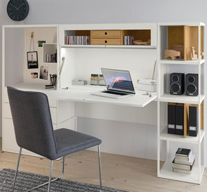 desk and storage set