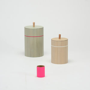 wooden waste paper basket