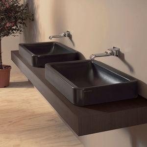 semi-recessed washbasin