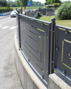 fence with panels