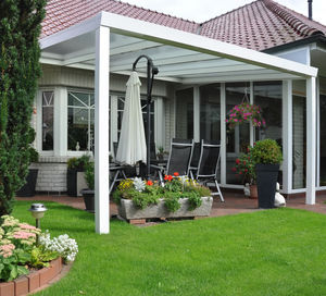 wall-mounted pergola