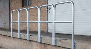 galvanised steel railing
