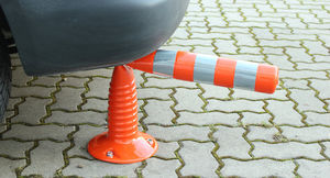 security bollard / polyurethane / flexible / high