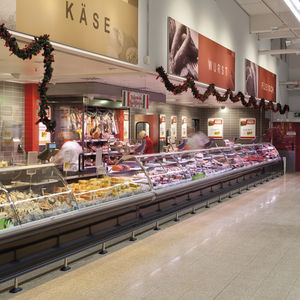 refrigerated display counter / for shops