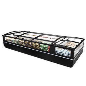 refrigerated island display case