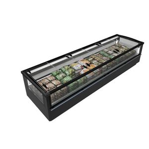 refrigerated island display case