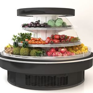 island refrigerated display case