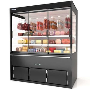 upright refrigerated display case