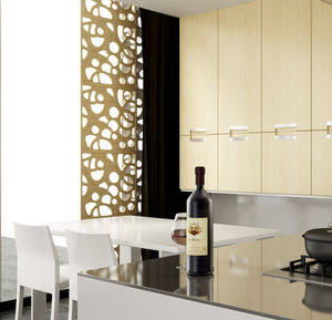 MDF decorative panel / laminate / for interior / perforated
